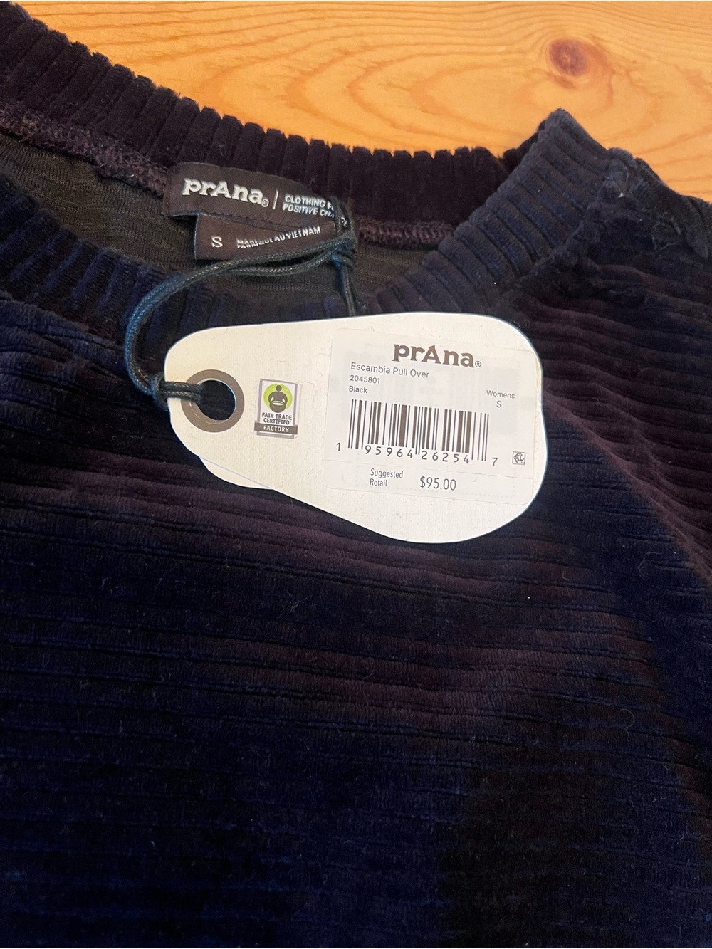 Prana Escambia Velour Pullover small - Picture 5 of 6
